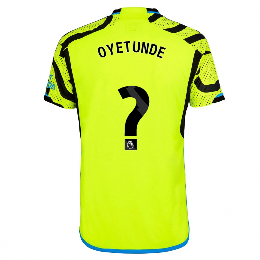 Women  Daniel Oyetunde #0 Yellow Away Jersey 2023/24 T-Shirt