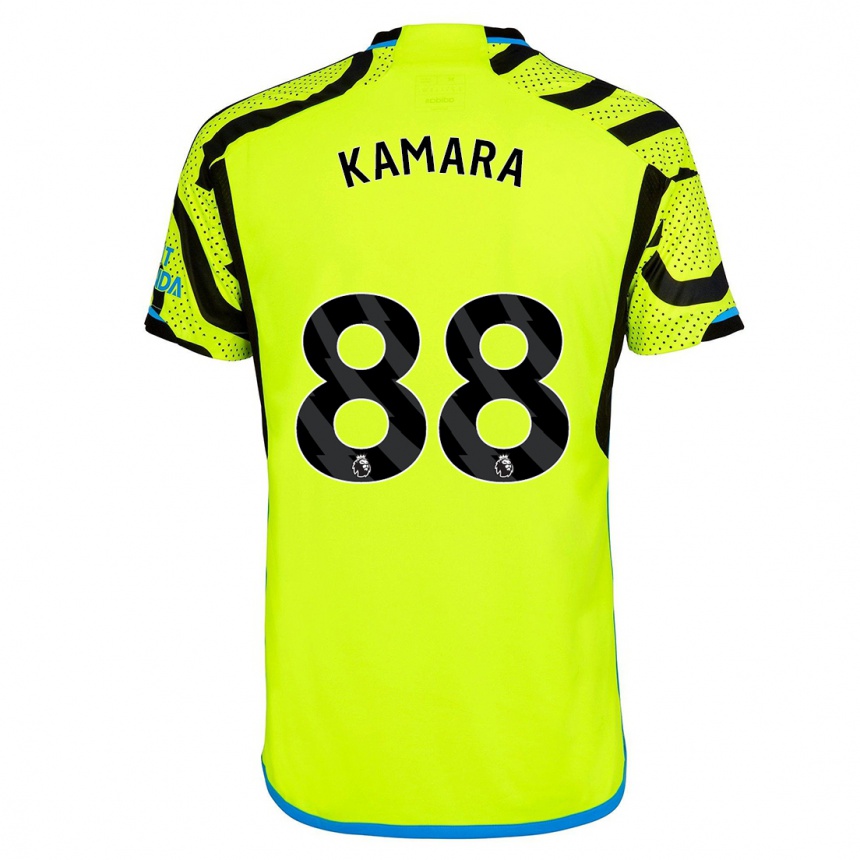 Women  Osman Kamara #88 Yellow Away Jersey 2023/24 T-Shirt