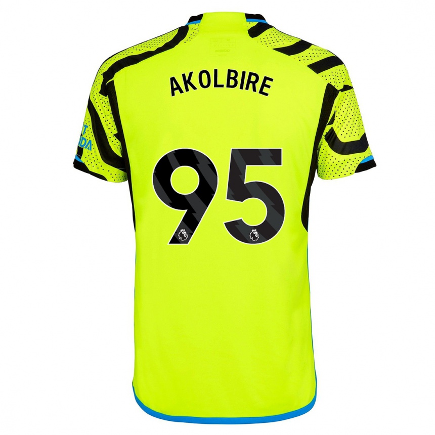 Women  Bless Akolbire #95 Yellow Away Jersey 2023/24 T-Shirt