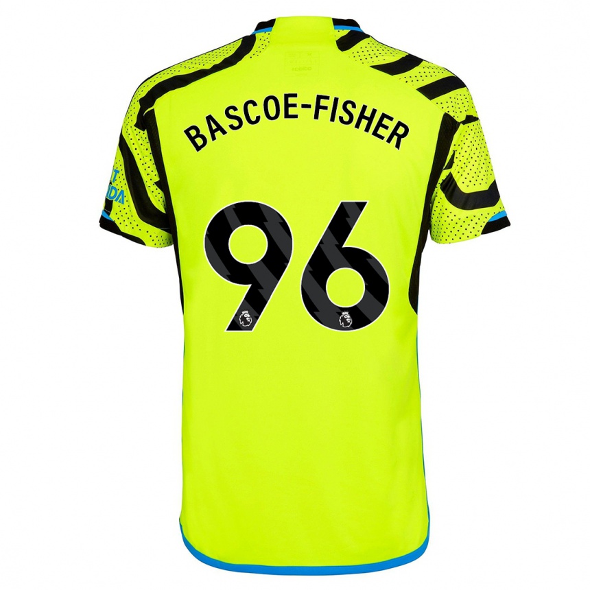 Women  Jakai Bascoe-Fisher #96 Yellow Away Jersey 2023/24 T-Shirt