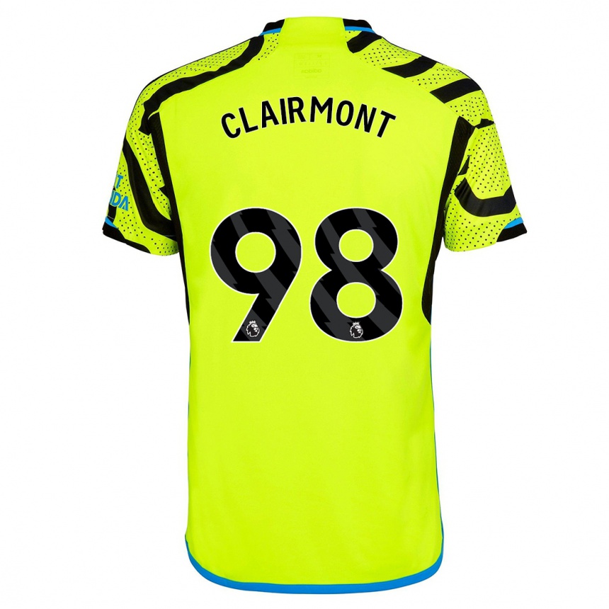 Women  Reece Clairmont #98 Yellow Away Jersey 2023/24 T-Shirt