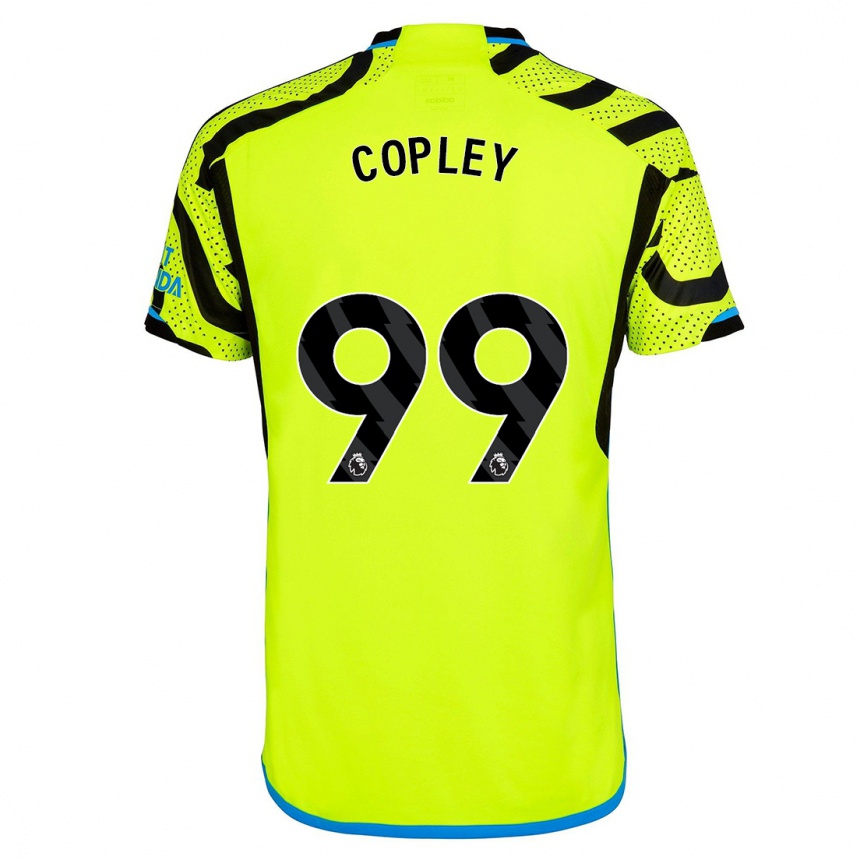 Women  Louie Copley #99 Yellow Away Jersey 2023/24 T-Shirt