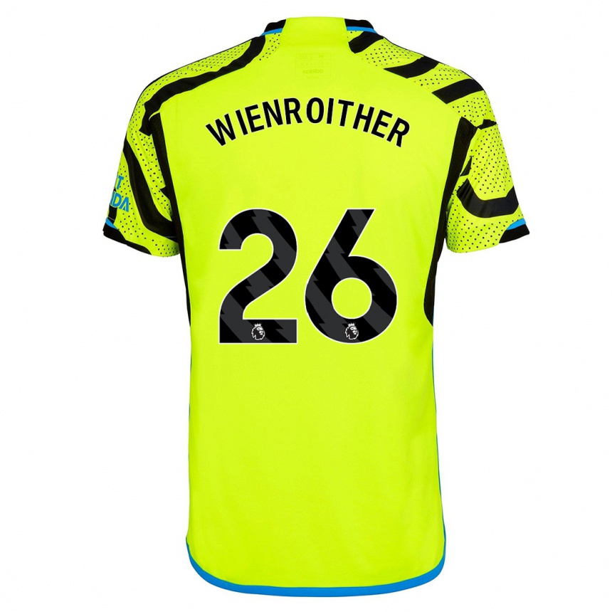 Women  Laura Wienroither #26 Yellow Away Jersey 2023/24 T-Shirt