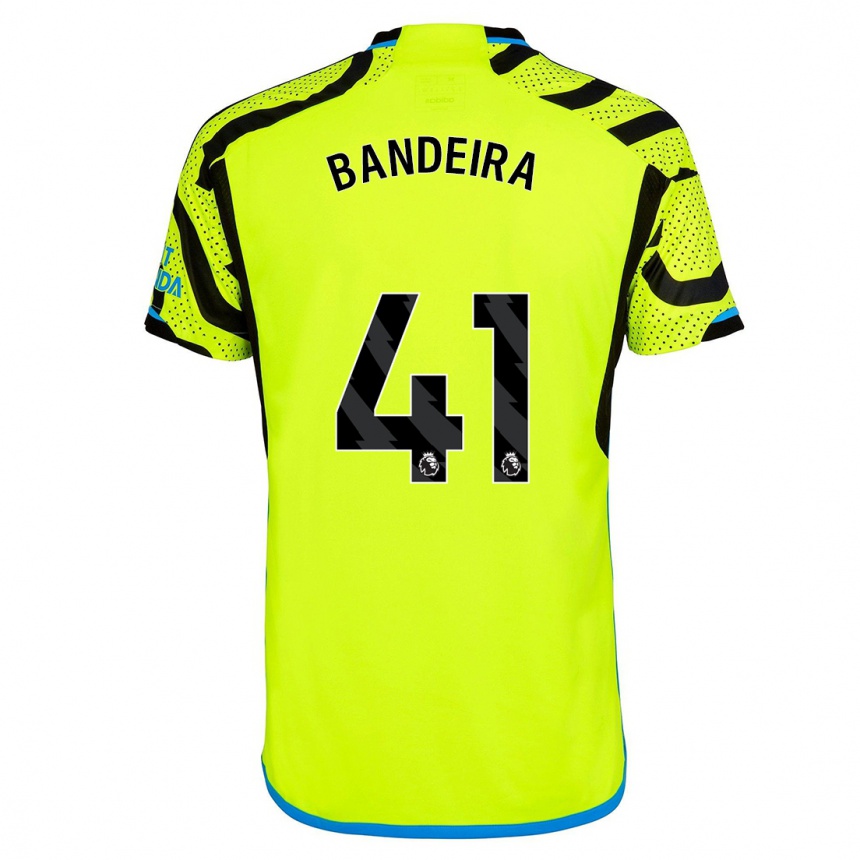 Women  Mauro Bandeira #41 Yellow Away Jersey 2023/24 T-Shirt