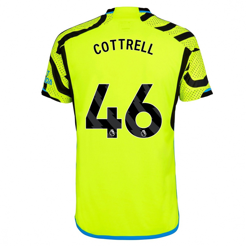 Women  Ben Cottrell #46 Yellow Away Jersey 2023/24 T-Shirt