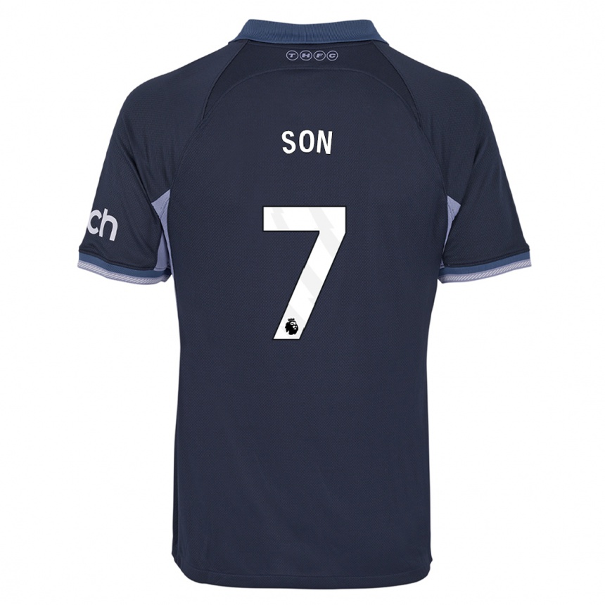 Women  Heung-Min Son #7 Dark Blue Away Jersey 2023/24 T-Shirt