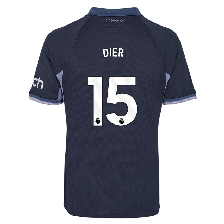 Women  Eric Dier #15 Dark Blue Away Jersey 2023/24 T-Shirt