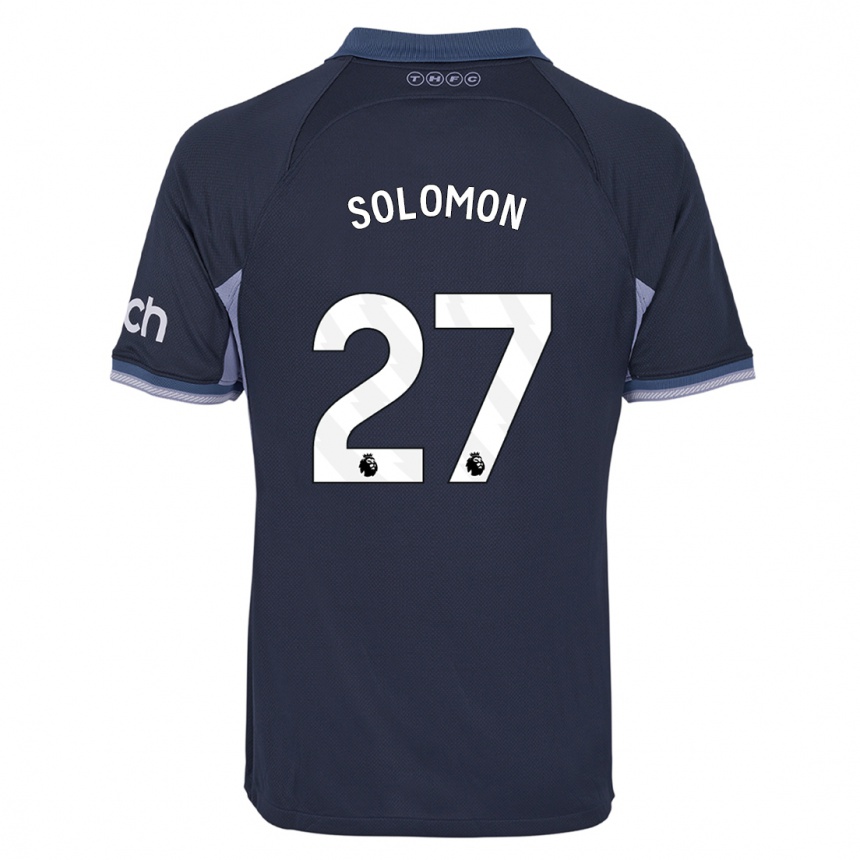 Women  Manor Solomon #27 Dark Blue Away Jersey 2023/24 T-Shirt