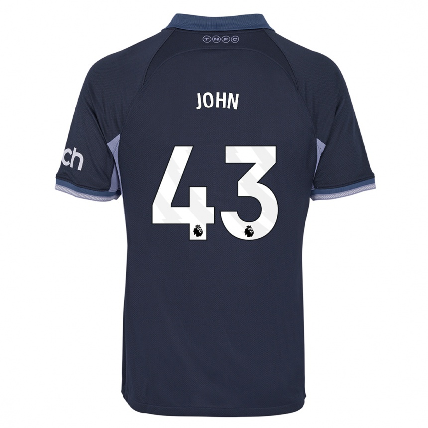 Women  Nile John #43 Dark Blue Away Jersey 2023/24 T-Shirt
