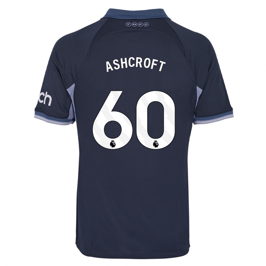 Women  Tyrell Ashcroft #60 Dark Blue Away Jersey 2023/24 T-Shirt