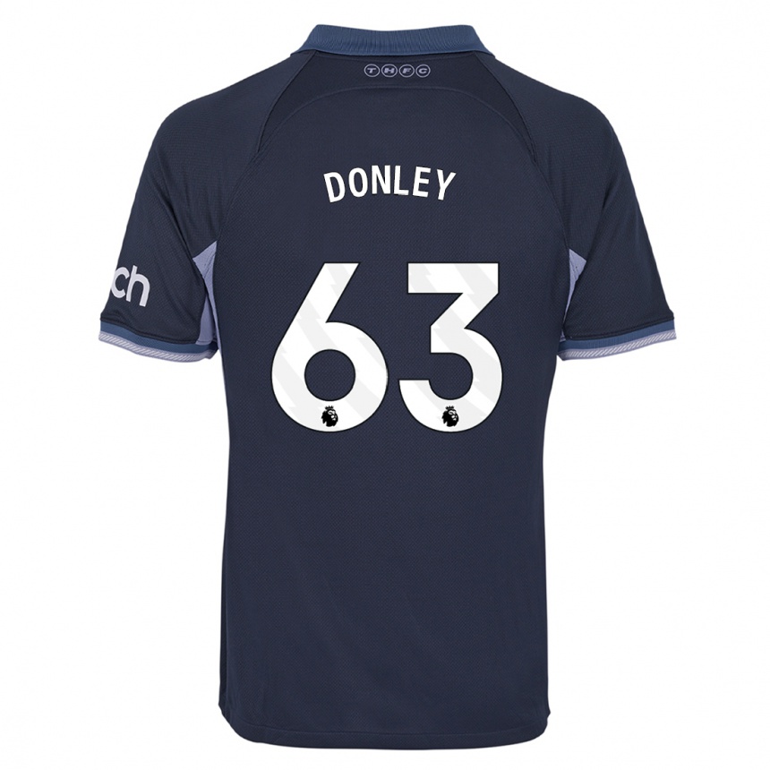 Women  Jamie Donley #63 Dark Blue Away Jersey 2023/24 T-Shirt