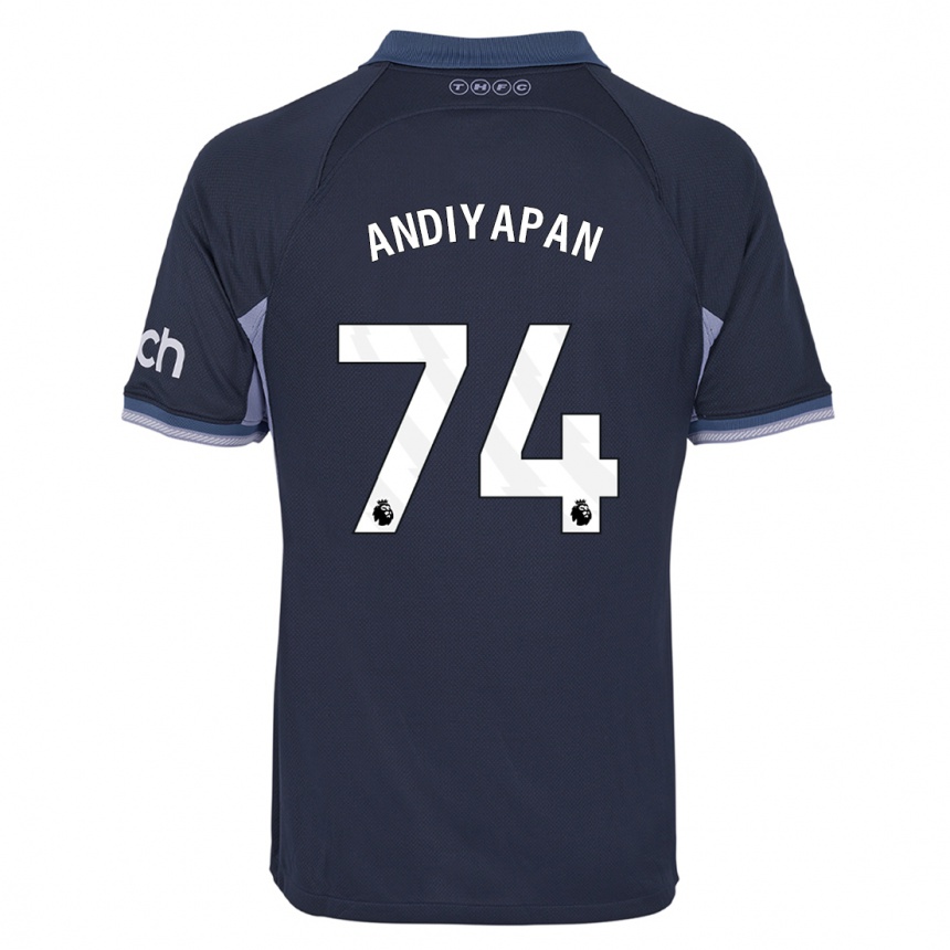 Women  William Andiyapan #74 Dark Blue Away Jersey 2023/24 T-Shirt