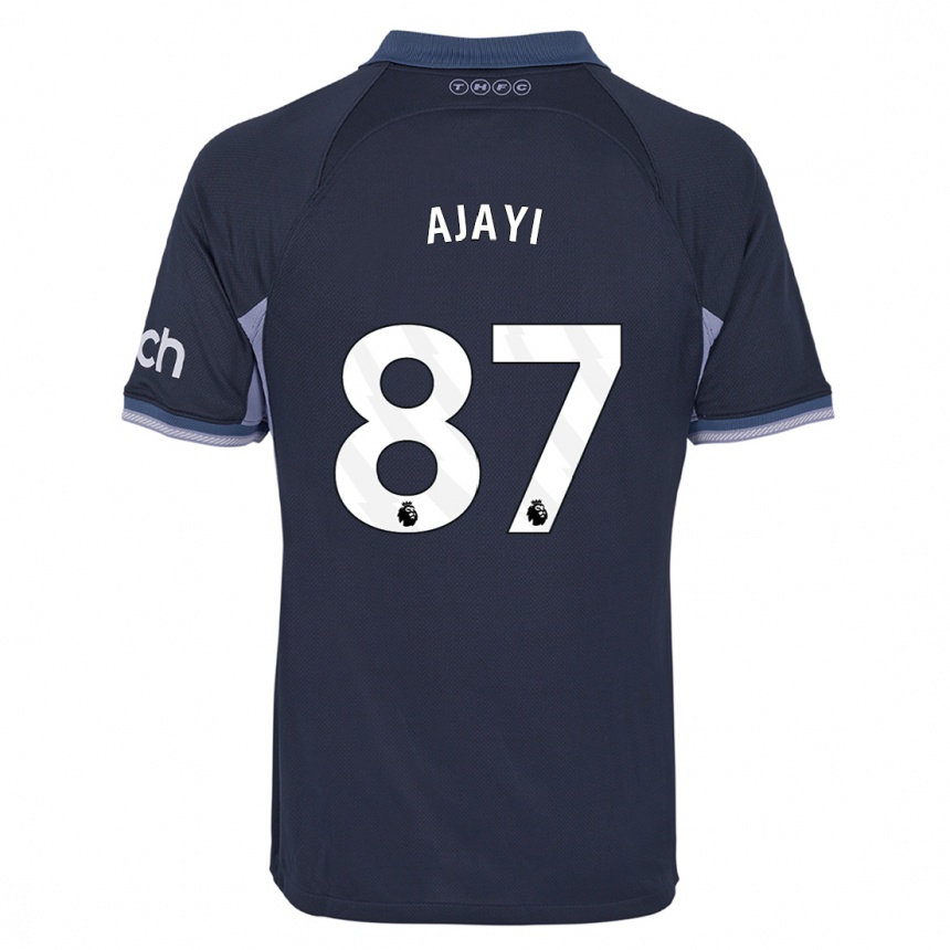 Women  Damola Ajayi #87 Dark Blue Away Jersey 2023/24 T-Shirt