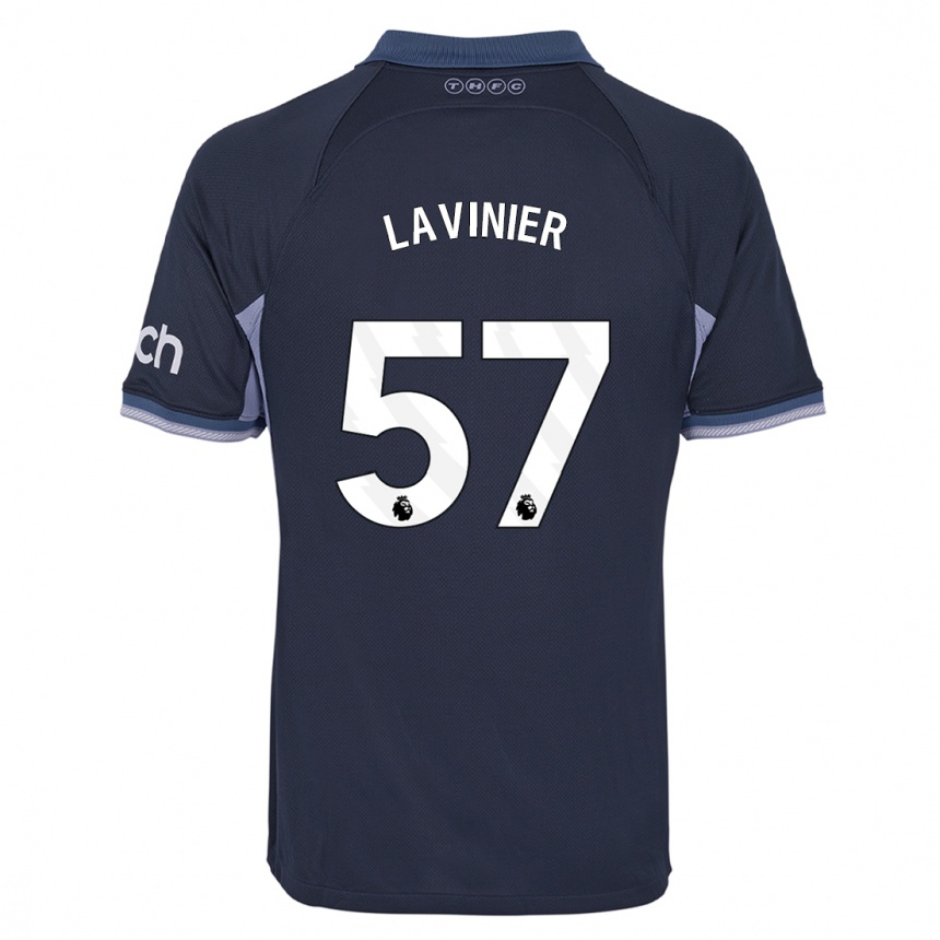 Women  Marcel Lavinier #57 Dark Blue Away Jersey 2023/24 T-Shirt