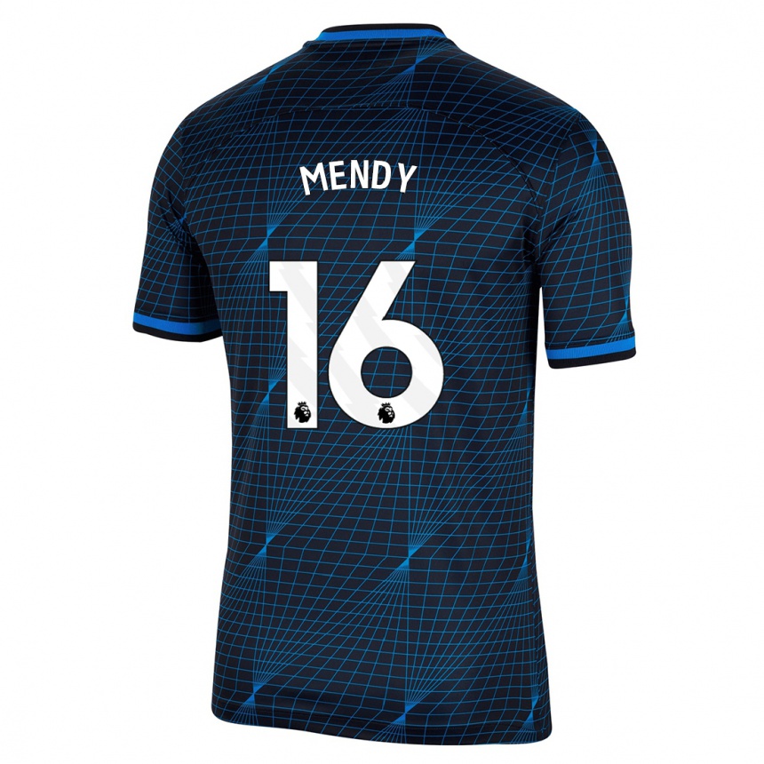 Women  Edouard Womendy #16 Dark Blue Away Jersey 2023/24 T-Shirt