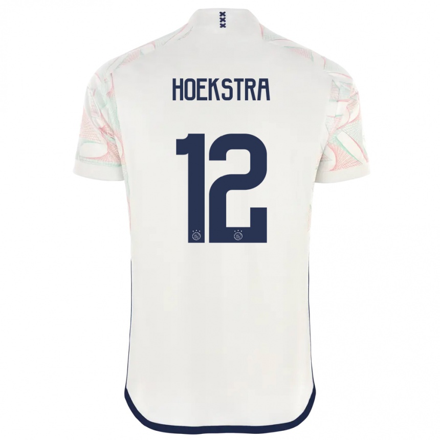 Women  Isabelle Hoekstra #12 White Away Jersey 2023/24 T-Shirt