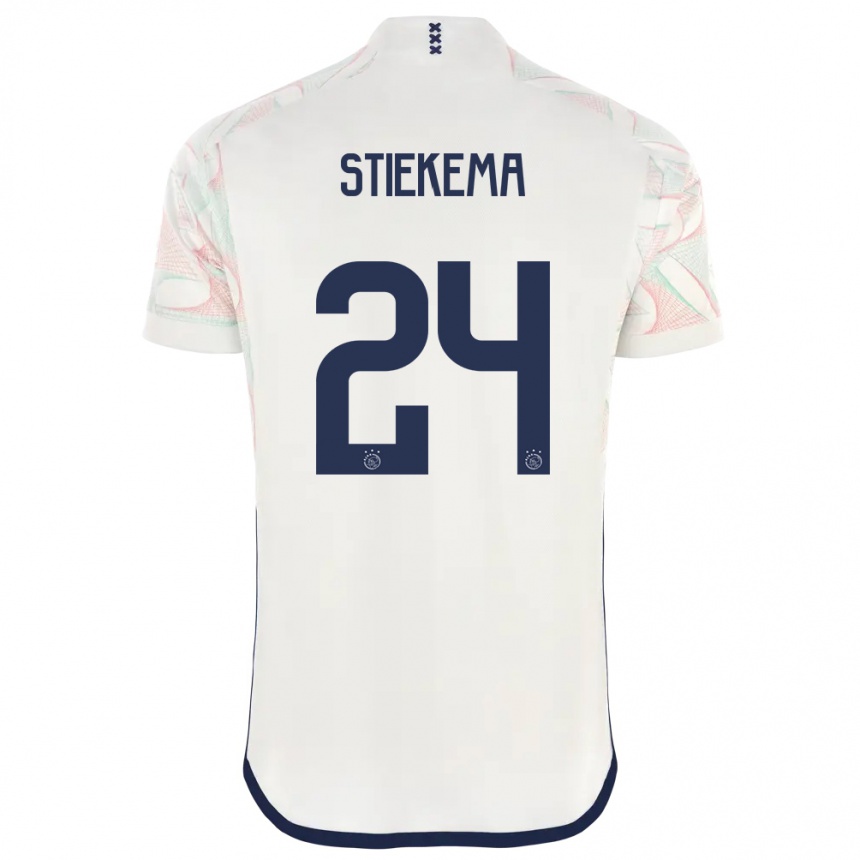 Women  Iris Stiekema #24 White Away Jersey 2023/24 T-Shirt