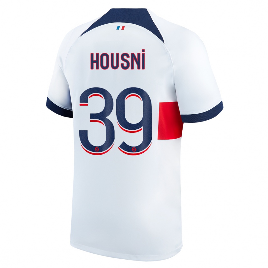 Women  Ilyes Housni #39 White Away Jersey 2023/24 T-Shirt