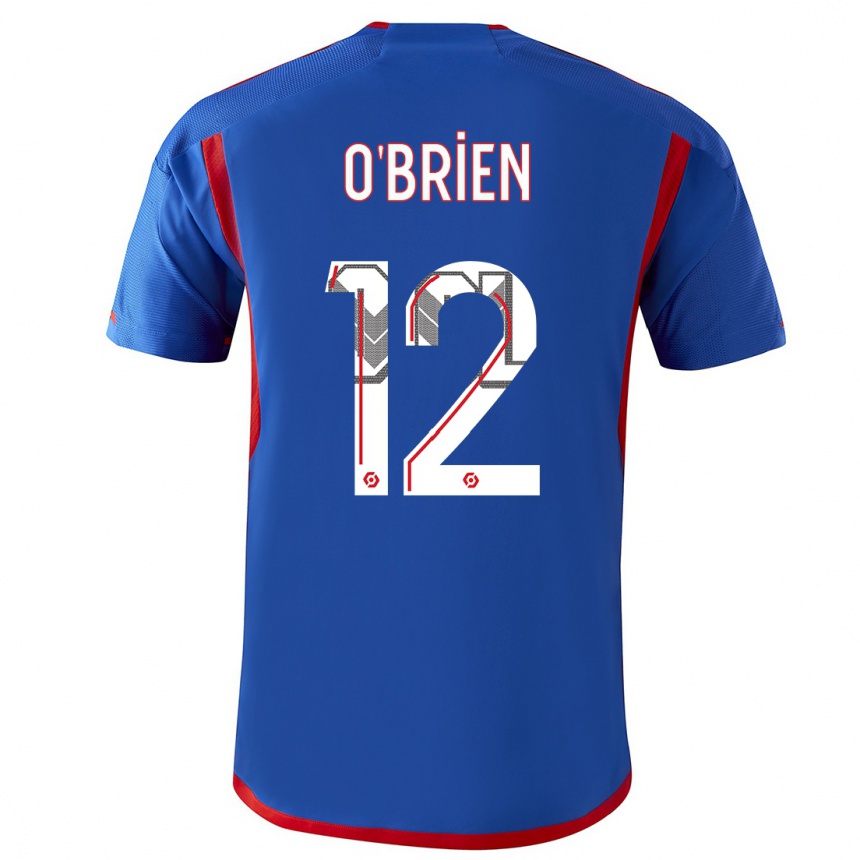 Women  Jake O'brien #12 Blue Red Away Jersey 2023/24 T-Shirt