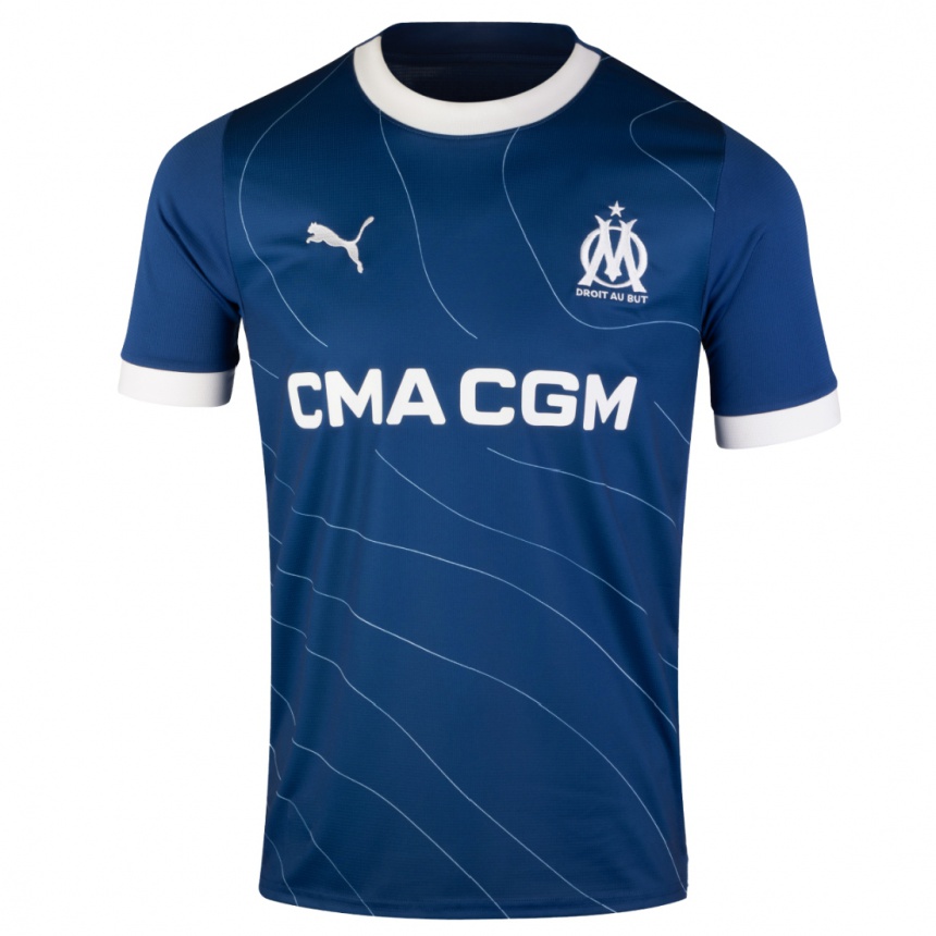 Women  Franco Tongya #0 Dark Blue Away Jersey 2023/24 T-Shirt