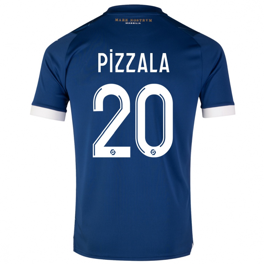 Women  Caroline Pizzala #20 Dark Blue Away Jersey 2023/24 T-Shirt