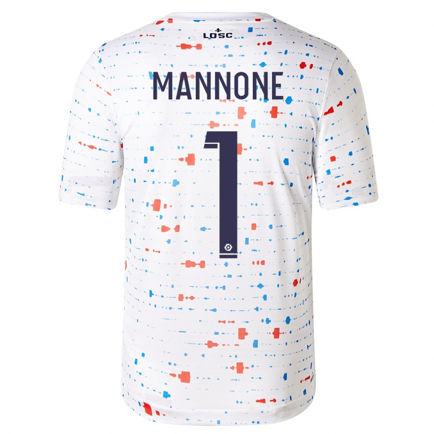 Women  Vito Mannone #1 White Away Jersey 2023/24 T-Shirt