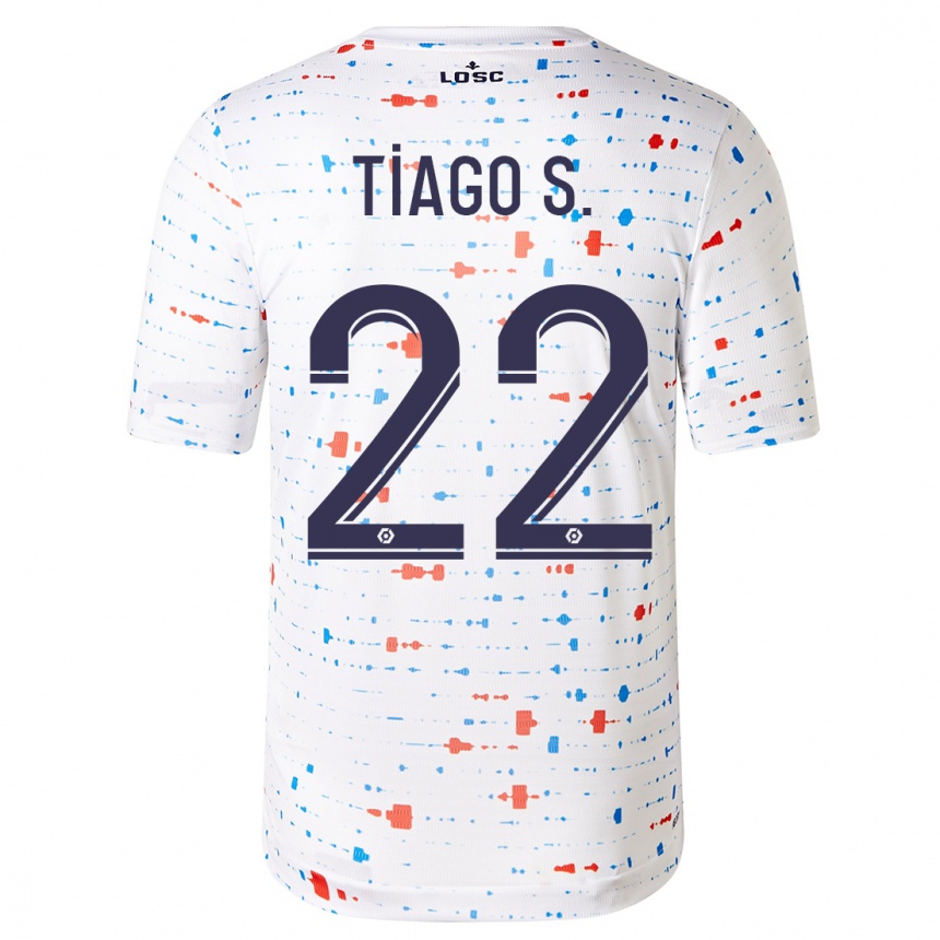 Women  Tiago Santos #22 White Away Jersey 2023/24 T-Shirt