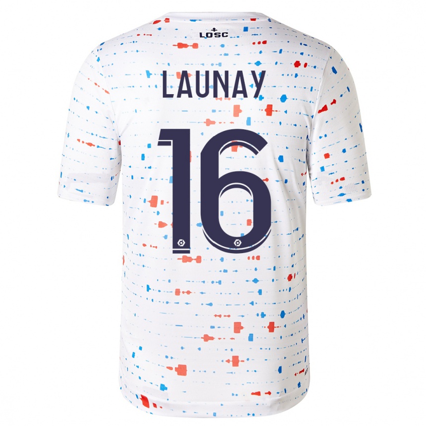 Women  Elisa Launay #16 White Away Jersey 2023/24 T-Shirt