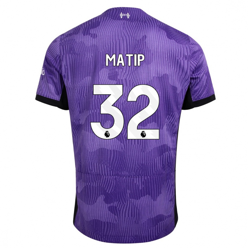 Women  Joel Matip #32 Purple Third Jersey 2023/24 T-Shirt