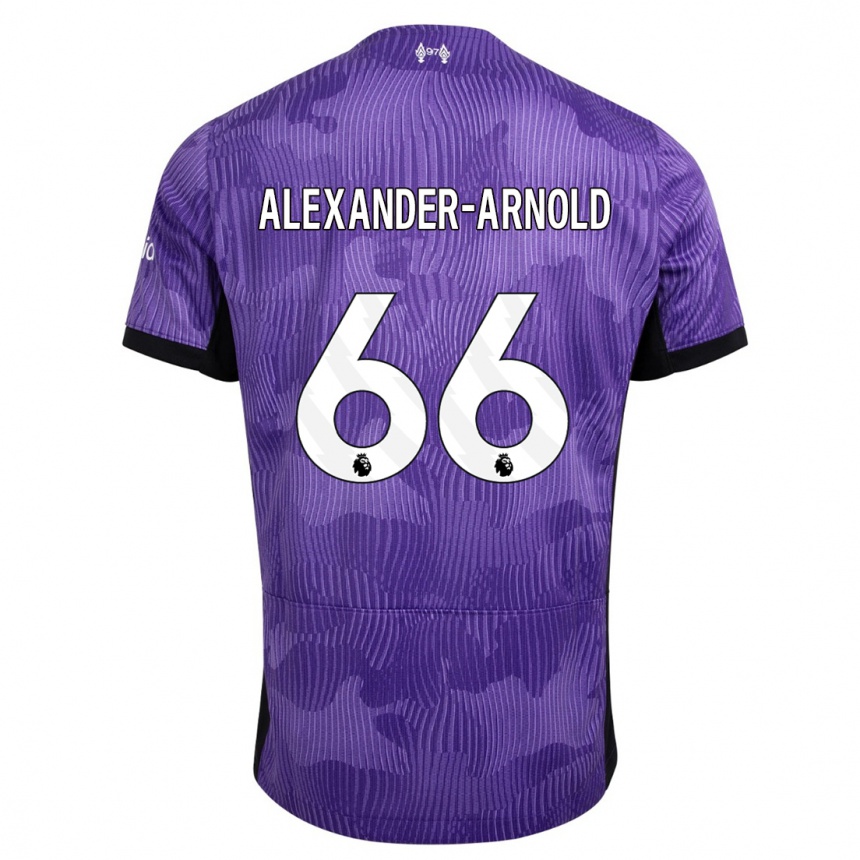 Women  Trent Alexander-Arnold #66 Purple Third Jersey 2023/24 T-Shirt