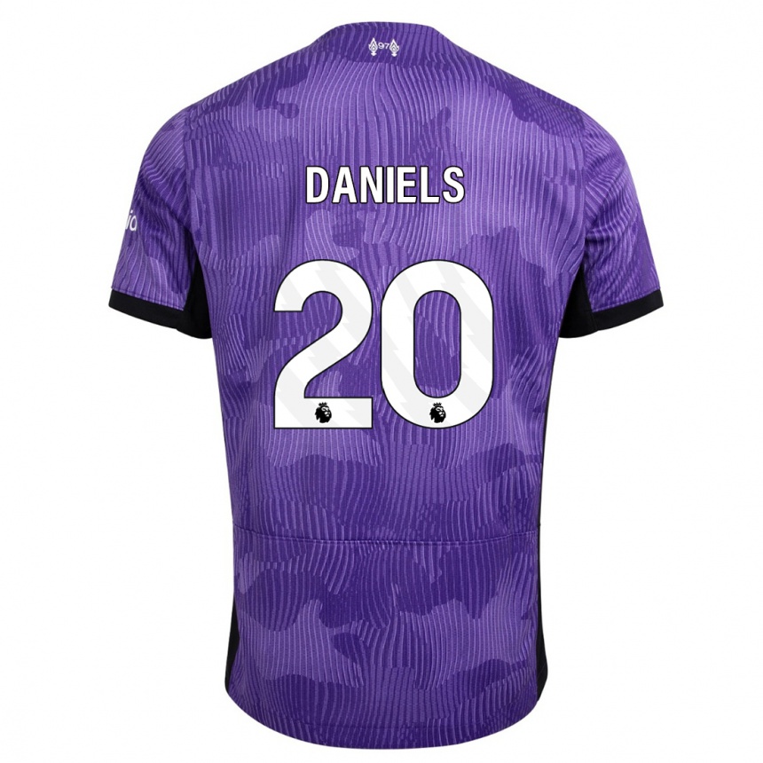 Women  Yana Daniels #20 Purple Third Jersey 2023/24 T-Shirt