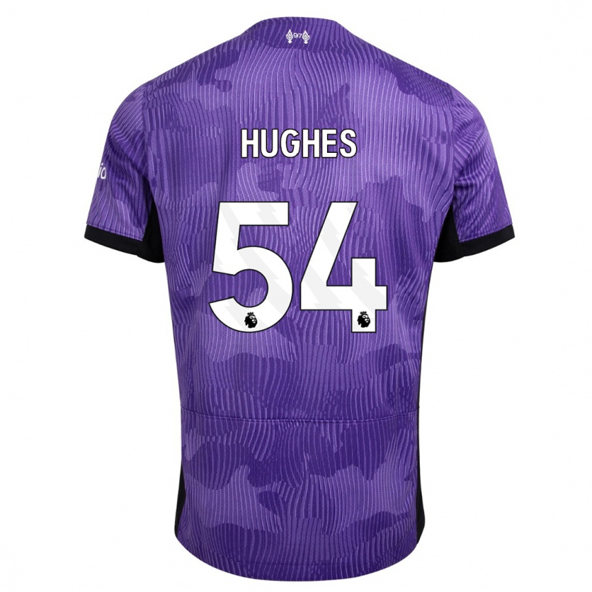 Women  Liam Hughes #54 Purple Third Jersey 2023/24 T-Shirt