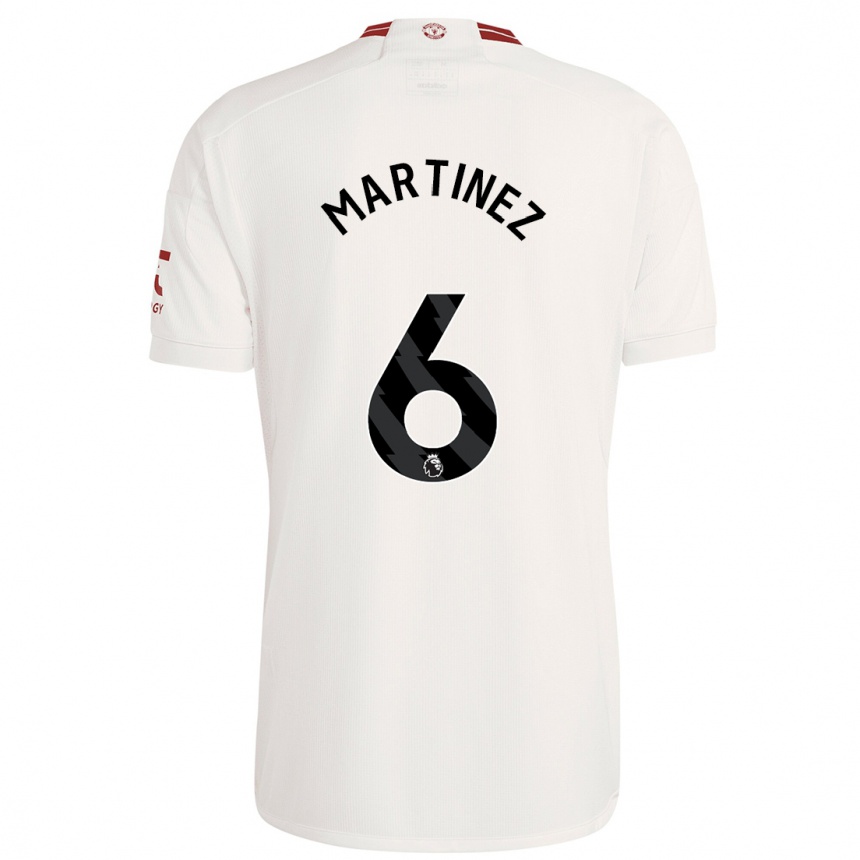 Women  Lisandro Martinez #6 White Third Jersey 2023/24 T-Shirt