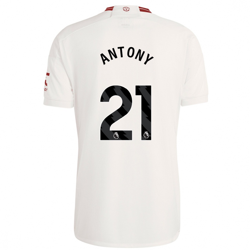 Women  Antony #21 White Third Jersey 2023/24 T-Shirt