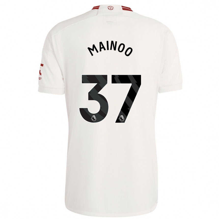 Women  Kobbie Mainoo #37 White Third Jersey 2023/24 T-Shirt