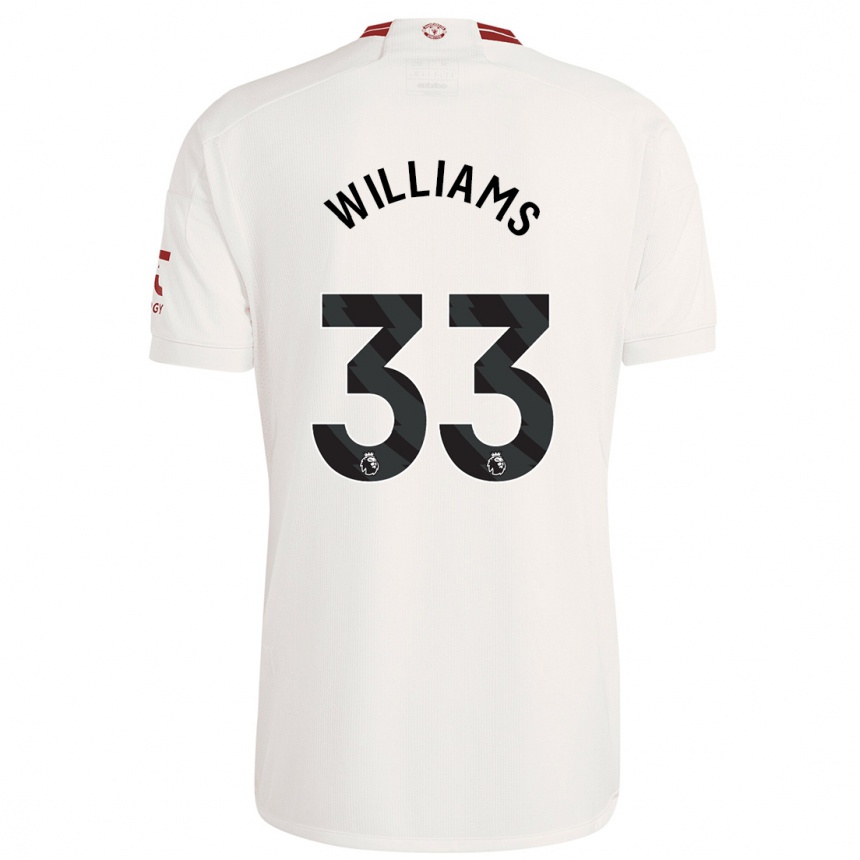Women  Brandon Williams #33 White Third Jersey 2023/24 T-Shirt
