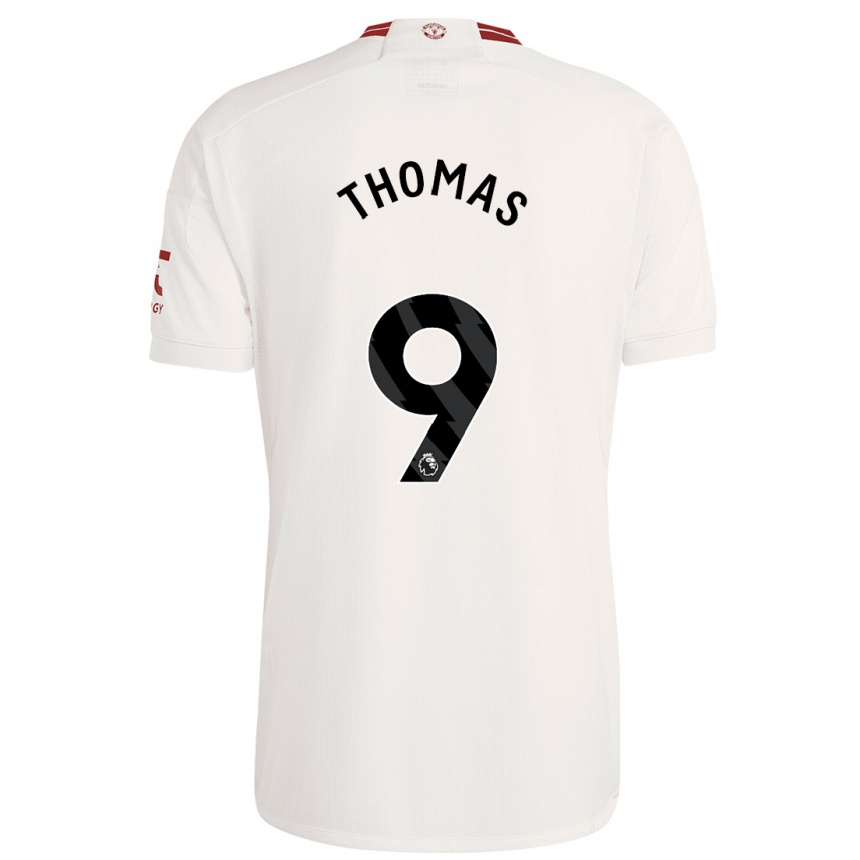 Women  Martha Thomas #9 White Third Jersey 2023/24 T-Shirt