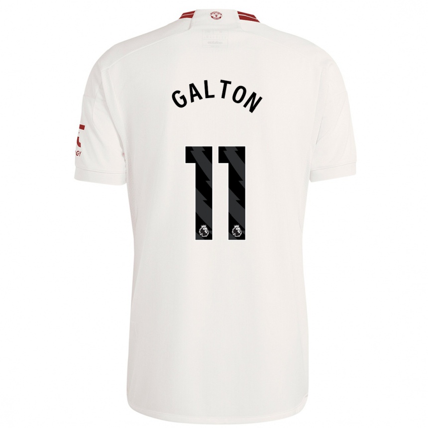 Women  Leah Galton #11 White Third Jersey 2023/24 T-Shirt