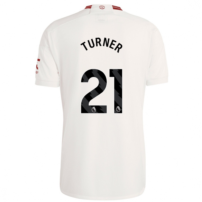 Women  Millie Turner #21 White Third Jersey 2023/24 T-Shirt