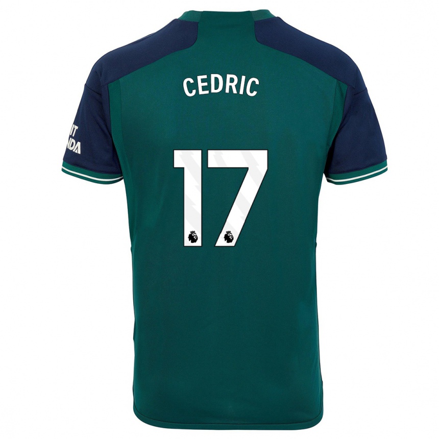 Women  Cedric Soares #17 Green Third Jersey 2023/24 T-Shirt