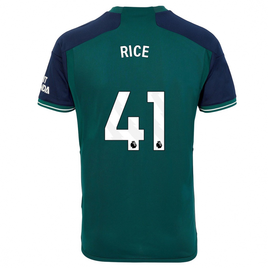 Women  Declan Rice #41 Green Third Jersey 2023/24 T-Shirt