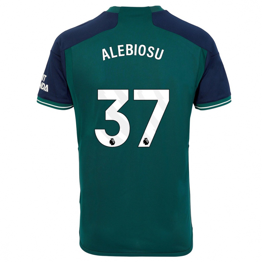 Women  Ryan Alebiosu #37 Green Third Jersey 2023/24 T-Shirt