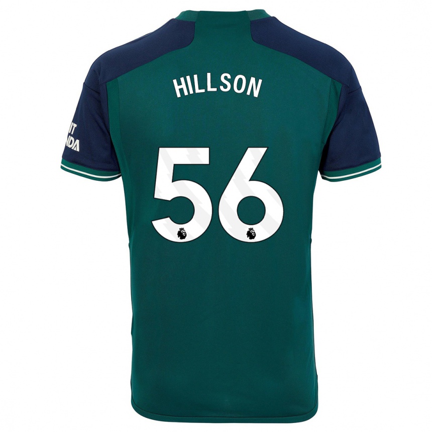 Women  James Hillson #56 Green Third Jersey 2023/24 T-Shirt