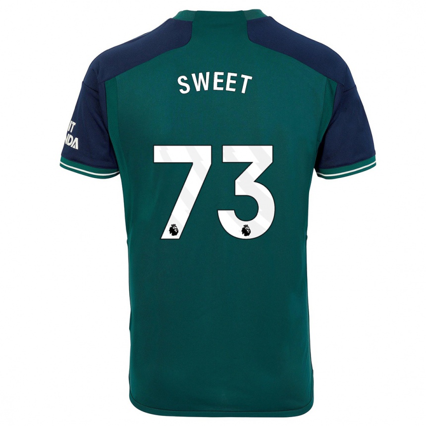 Women  James Sweet #73 Green Third Jersey 2023/24 T-Shirt