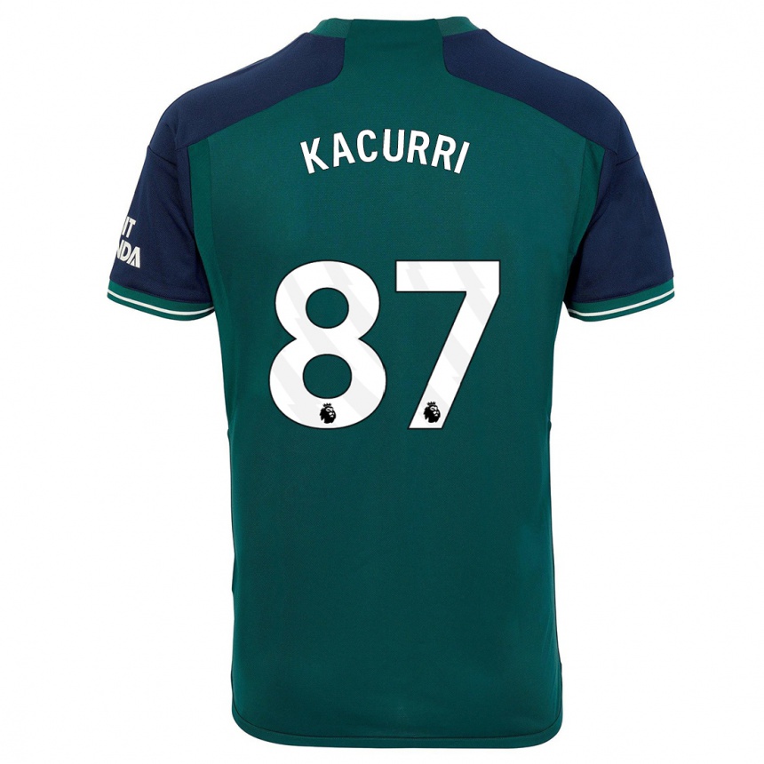 Women  Maldini Kacurri #87 Green Third Jersey 2023/24 T-Shirt