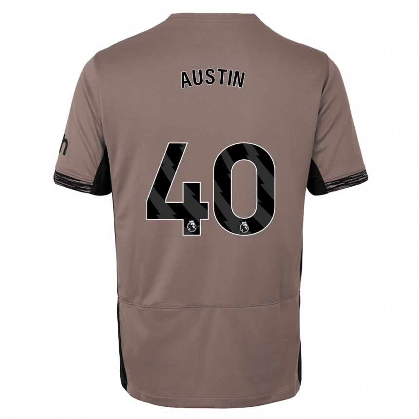 Women  Brandon Austin #40 Dark Beige Third Jersey 2023/24 T-Shirt