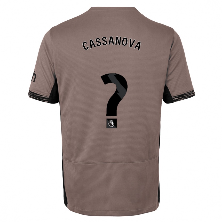 Women  Dante Cassanova #0 Dark Beige Third Jersey 2023/24 T-Shirt