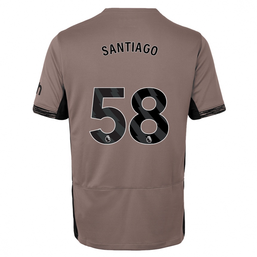 Women  Yago Santiago #58 Dark Beige Third Jersey 2023/24 T-Shirt