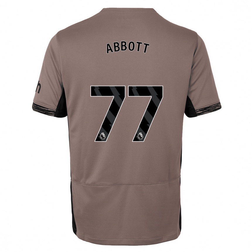 Women  George Abbott #77 Dark Beige Third Jersey 2023/24 T-Shirt