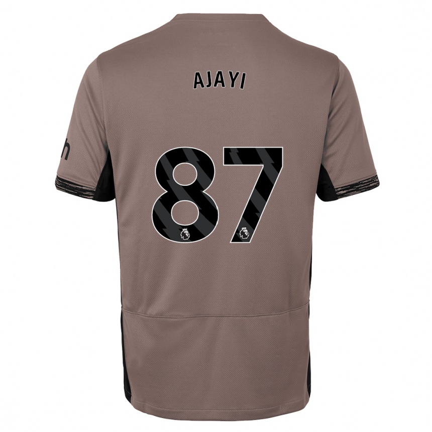 Women  Damola Ajayi #87 Dark Beige Third Jersey 2023/24 T-Shirt